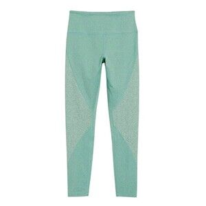 Women Green Leggings Small High Waist